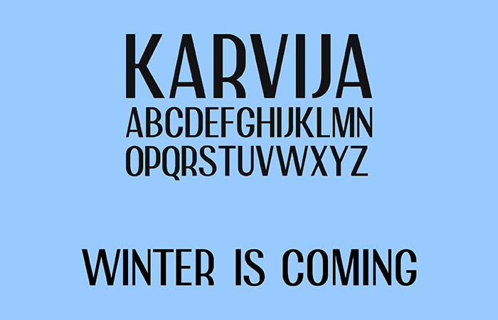 Typographie | Karvija